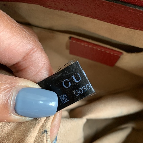 GUCCI GG Supreme Monogram Flora Web Small Ophidia Tote Bag Red - Picture 14 of 17